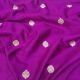 Purple Floral Motifs Pure Banarasi Raw Silk Fabric