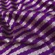Purple Leheriya Pure Brocade Banarasi Silk Fabric