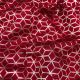 Red Pure Brocade Banarasi Silk Fabric Geometric Design