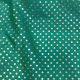 Sea Green Polka Print Artificial Chanderi Fabric 