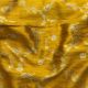 Mustard Yellow Floral Pure Brocade Banarasi Raw Silk Fabric