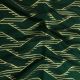 Green Chevron Banarasi Brocade Pure Silk Fabric