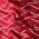 Red Chevron Banarasi Brocade Pure Silk Fabric