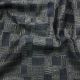 Grey Pure Tussar Moonga Silk Fabric With Thread Embroidery