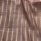 Peach Stripes Banarasi Moonga Silk Fabric 