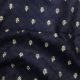 Navy Blue Motifs Pure Banarasi Silk Chanderi Fabric 