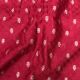 Red Motifs Pure Banarasi Silk Chanderi Fabric 