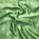 Pista Green Floral Pure Banarasi Raw Silk Fabric