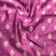 Light Pink Floral Pure Banarasi Raw Silk Fabric
