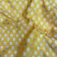 Yellow Floral Motifs Brocade Banarasi Silk Fabric 