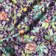  Purple Floral Banarasi Brocade Pure Silk Fabric 