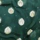 Dusty Green Banarasi Georgette Organza Fabric Floral Motifs