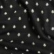  Black Floral Motifs Pure Banarasi Raw Silk Fabric 