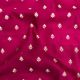  Rani Pink Floral Motifs Pure Banarasi Raw Silk Fabric 