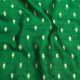  Green Floral Motifs Pure Banarasi Raw Silk Fabric With Border 