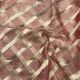  Light Rust Lehariya Pure Banarasi Tissue Fabric  