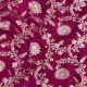  Rani Pink Floral Banarasi Moonga Silk Fabric  