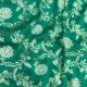  Green Floral Banarasi Moonga Silk Fabric  