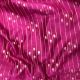  Rani Pink Stripes Banarasi Cotton Fabric  