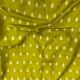  Mustard Yellow Motifs Banarasi Moonga Silk Fabric  