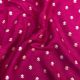  Rani Pink Motifs Banarasi Moonga Silk Fabric  