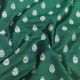  Bottle Green Motifs Pure Banarasi Raw Silk Fabric  