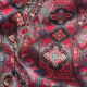  Red Jacquard Abstract Printed Fabric 