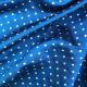  Firozee Blue Polka Design Pure Banarasi Silk Fabric 