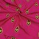 Rani Pink Barfi Silk Fabric with Zari / Thread Embroidery