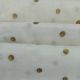 White Cotton Fabric with Sequence Motifs Embroidery (Dyeable)