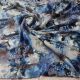 Bluish Grey 60 Inches Velvet Brasso Fabric with Self Design