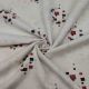 Natural White Pure Cotton Fabric with Foil Print