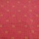 Carrot Red Cotton Fabric with Checks Print and Butti Embroidery