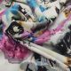 White 56 Inches Rayon Cotton Fabric with Abstract Digital Print