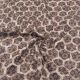Brown Rayon Cotton Floral Printed Fabric