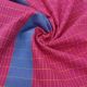 Pink South Cotton Fabric with Checks Print