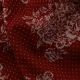 Reddish Maroon Mulmul Cotton Fabric with Polka Dots Print