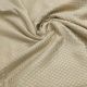 Golden Brocade Silk Fabric with Zari Polka Dot Design