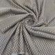 Grey / Black Two Tone Brocade Silk Fabric with Floral Zari Design