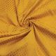 Mango Yellow Brocade Silk Fabric with Floral Zari Motifs