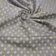 Bluish Grey Banarasi Silk Fabric with Floral Zari Motifs