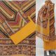 Multicolor Modal Silk Stripes Printed Unstitched Three Piece Suit Set