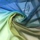 Sea Green / Mehendi Green / Blue 4 Colors Ombre Shaded Georgette Fabric