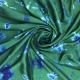 Green / Blue Dupion Silk Fabric with Badal Tie Dye Shibori  (On Order)