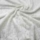 White Net Lace Stretch Fabric (Dyeable)