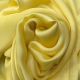 Yellow Artificial Satin Georgette Fabric
