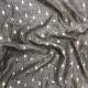 Grey Nysa Silk Fabric with Motifs Foil Print
