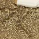 Beige Chickoo Net Fabric with Thread Work