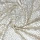White Lucknowi Chikan Premium Embroidery Georgette Fabric (Dyeable)