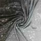 Grey to Black Georgette Ombre Shaded Fabric with Sequins Embroidery